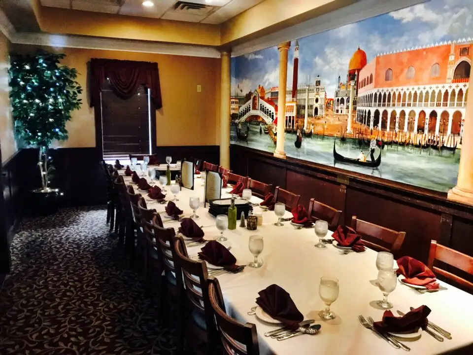 Venetian Room private function room at Mezza Luna